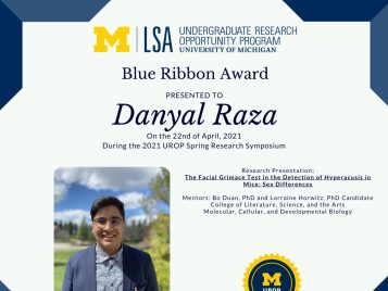2021 UROP Spring Symposium Blue Ribbon IG 1 
